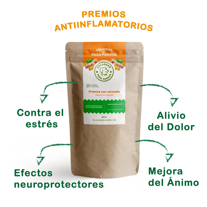 PREMIOS CON CÚRCUMA - Premios con Colageno para Perros y Gatos