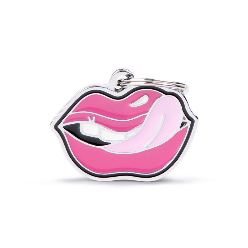 Placa ID en Forma de Labios para Perros