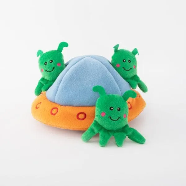 Aliens en OVNI de Peluche para Perros Zippy Burrow - Aliens in UFO