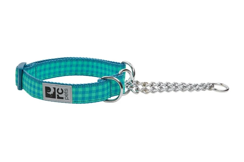 Collar de Entrenamiento Para Perros Martingale estilo Green Gingham