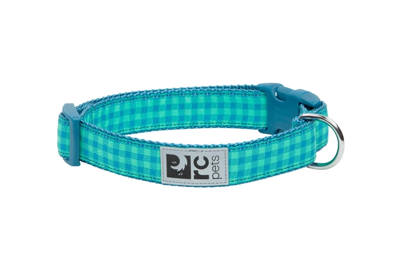 Clip Collar Modelo Green Gingham - Collar para Perros Green Gingham
