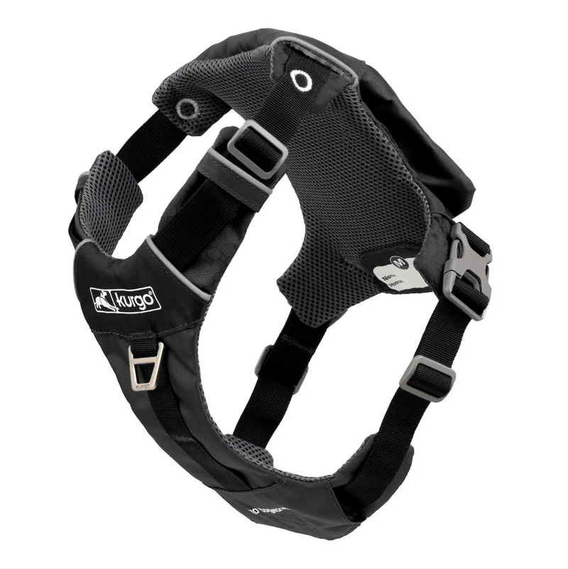 Stash N' Dash Dog Harness de Kurgo en Negro