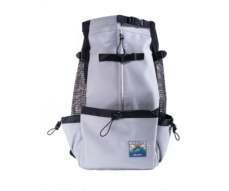 Mochila Gris Ultra Ligera en 4 Medidas para Transportar a tu Perro - Sierra Dog Pack