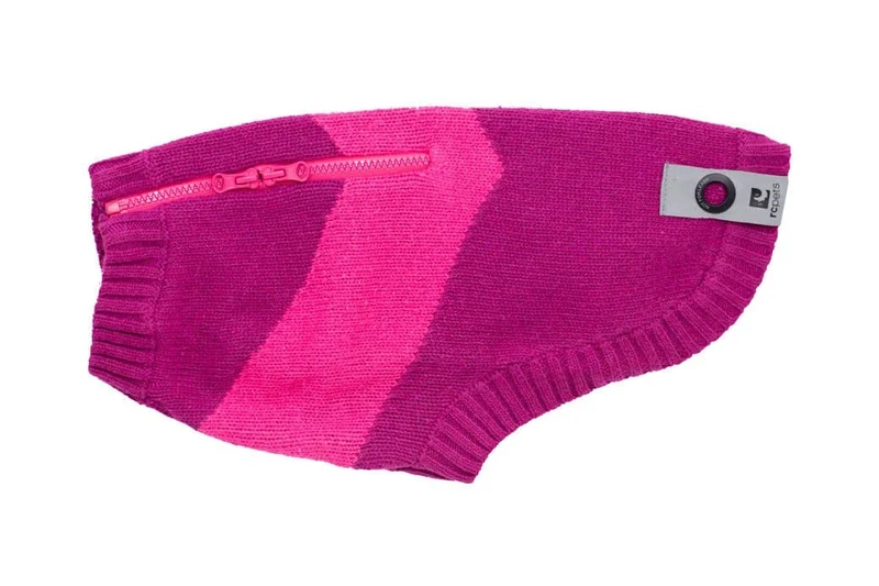 Suéter Alpino con Lana Reciclada en Bi-Tono Rosa para Perros