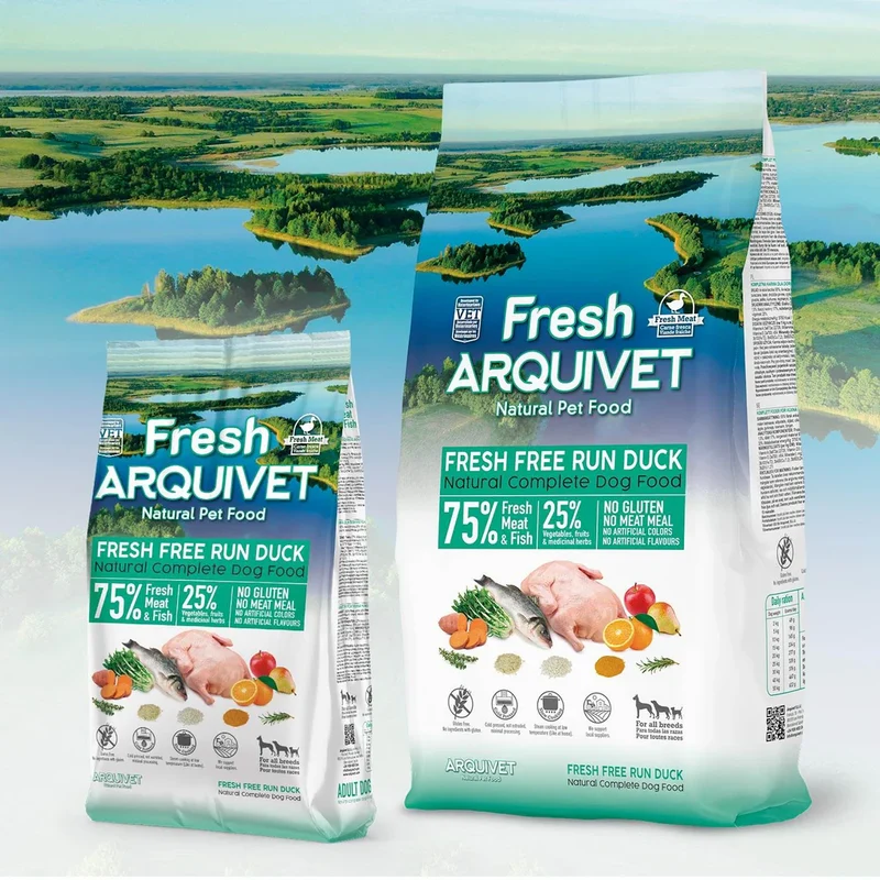 Pienso semihúmedo Arquivet Fresh - Pato y Pescado fresco