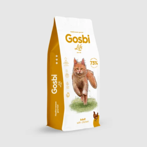 LIFE Cat adult with chicken