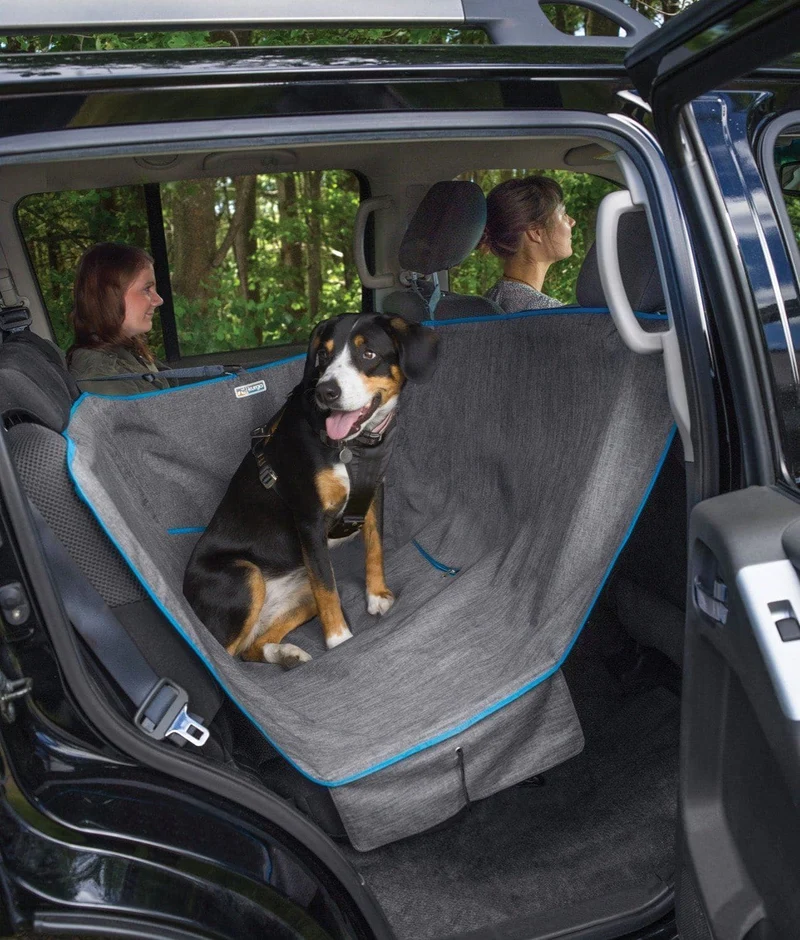 Half Hammock Heathern Azul - Media Hamaca Cubre Asientos para Perros de Kurgo®