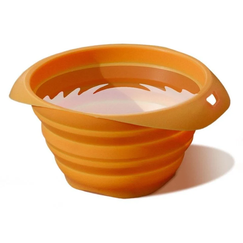 Plato Portatil Plegable Naranja Kurgo Collaps a Bowl
