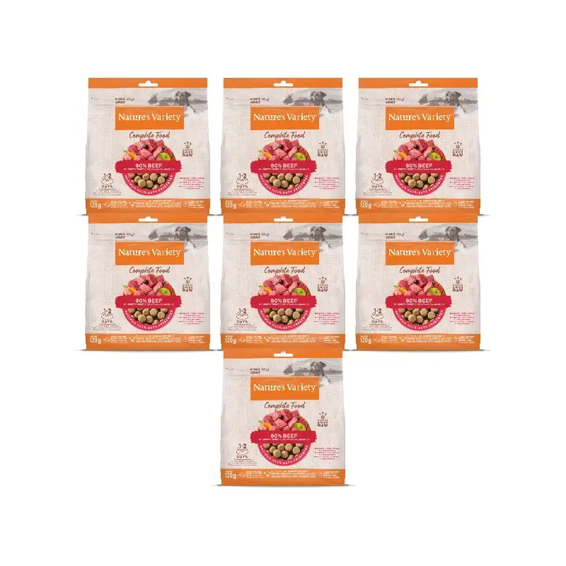 Nature'S Variety Toppers Liofilizados para Cães, com Peru, Natural, 7 x 120 g
