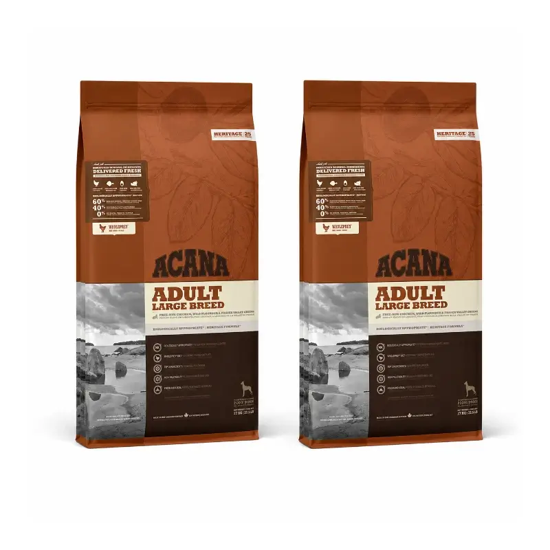 Acana Canine Adult Heritage Large Breed 17kg alimento para cães 2 unidades