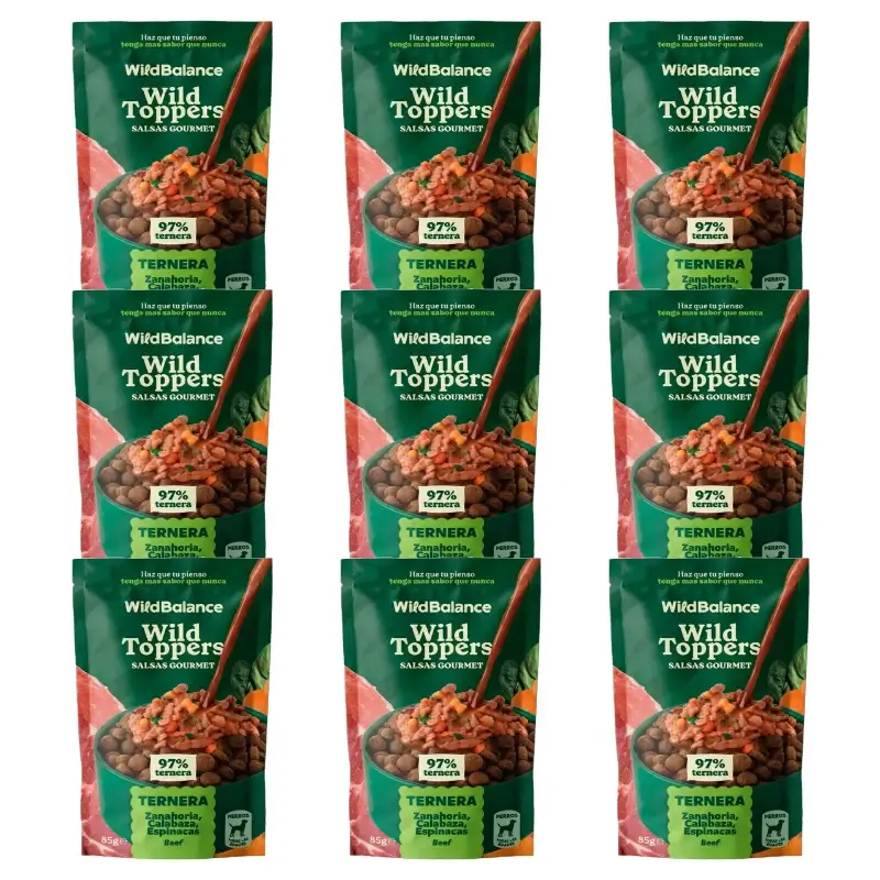 Wild Toppers Salsas Gourmet Ternera 9 x 85g