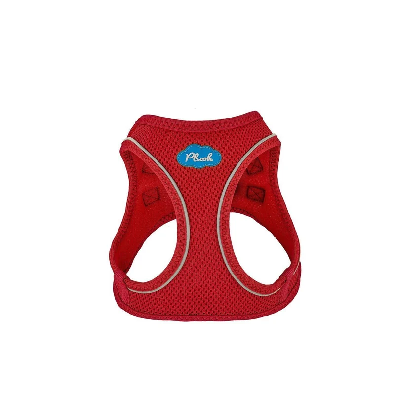 Plush Vest Air-Mesh Arnés/Pechera Para Perros Roja
