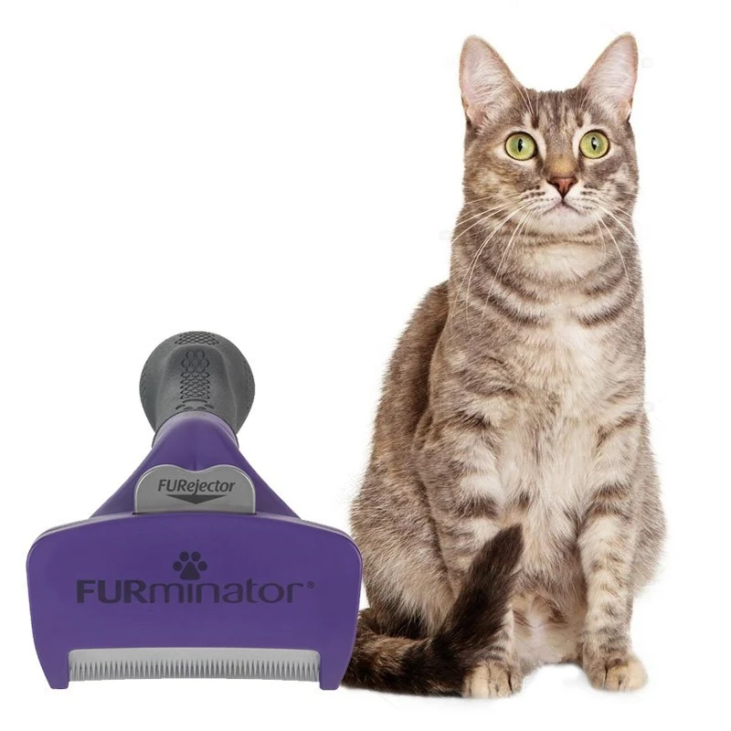 Cepillo Deslanador Furminator para Gato de Pelo Largo