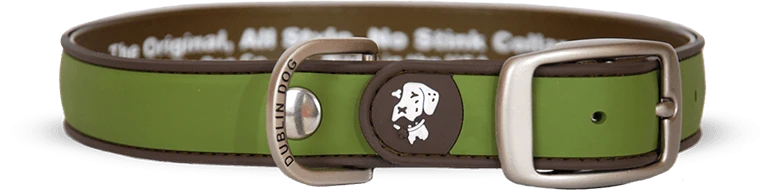 Collar Dublin Dog Olivo Simply Solid Waterproof - Collar para Perro