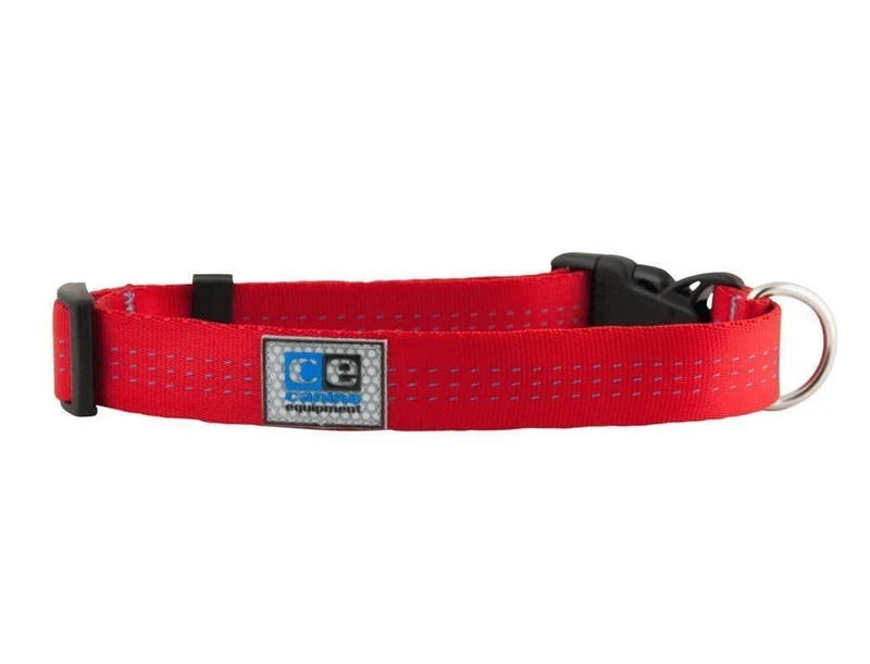 Collar para Perro Clip Collar Rojo - Technika Quick Release de Tejido Tubular