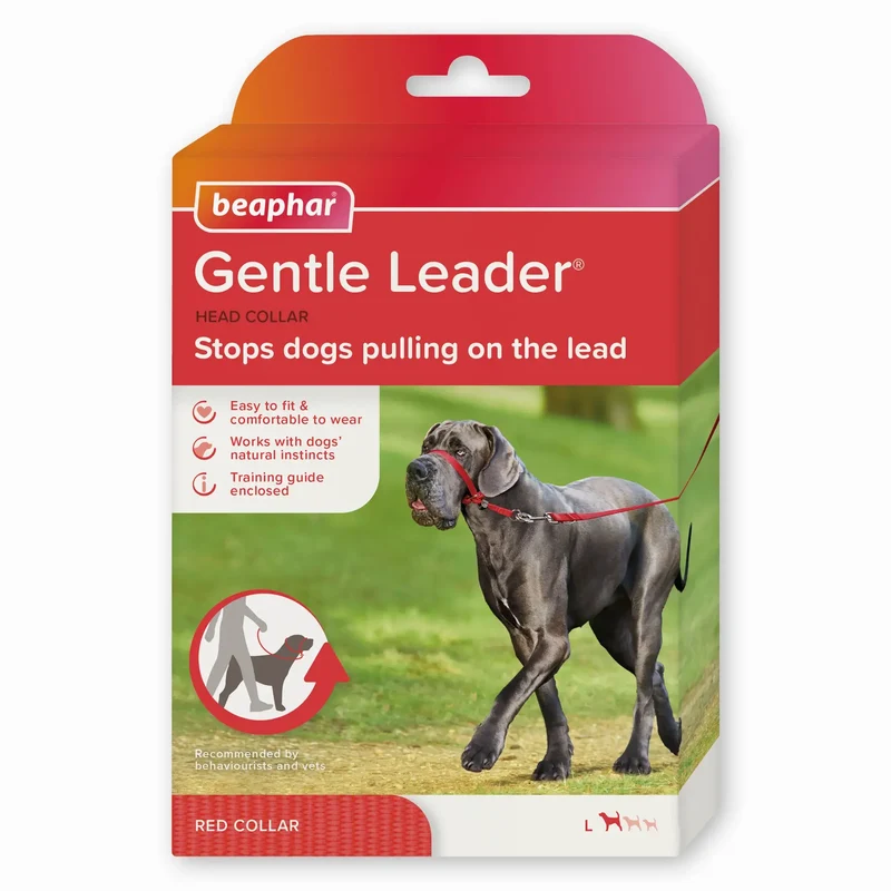 Beaphar Gentle Leader Talla L Rojo, 1 unidad