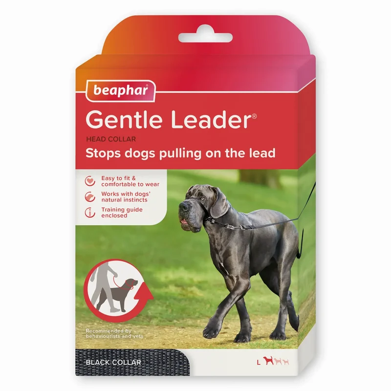 Beaphar Gentle Leader Talla L Negro, 1 unidad