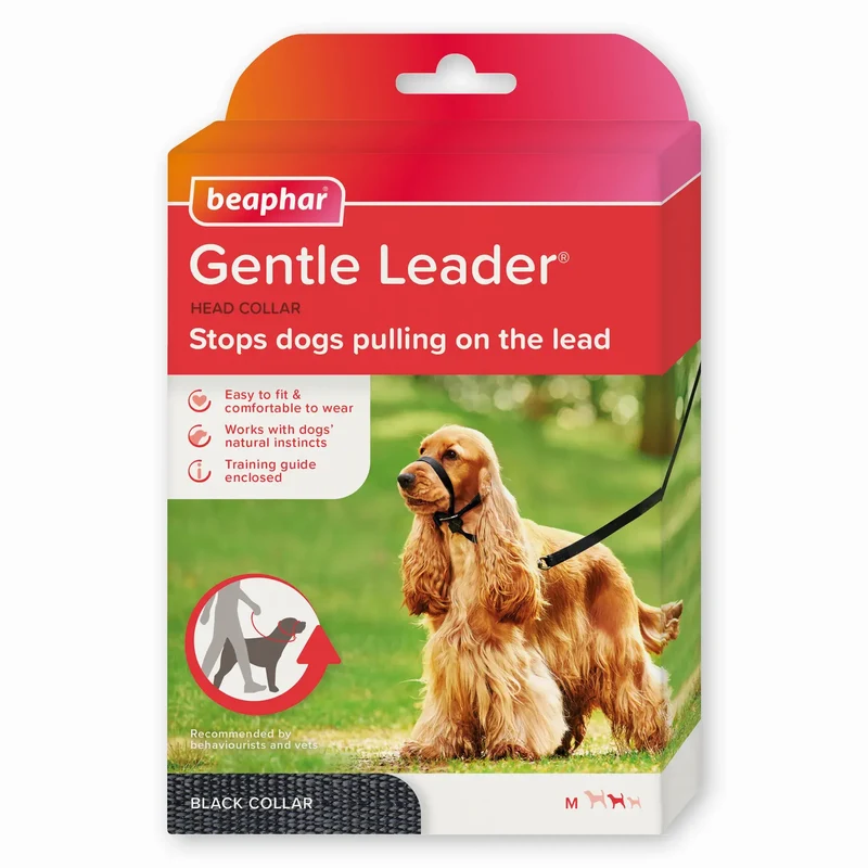 Beaphar Gentle Leader Tamanho M Preto, 1 peça
