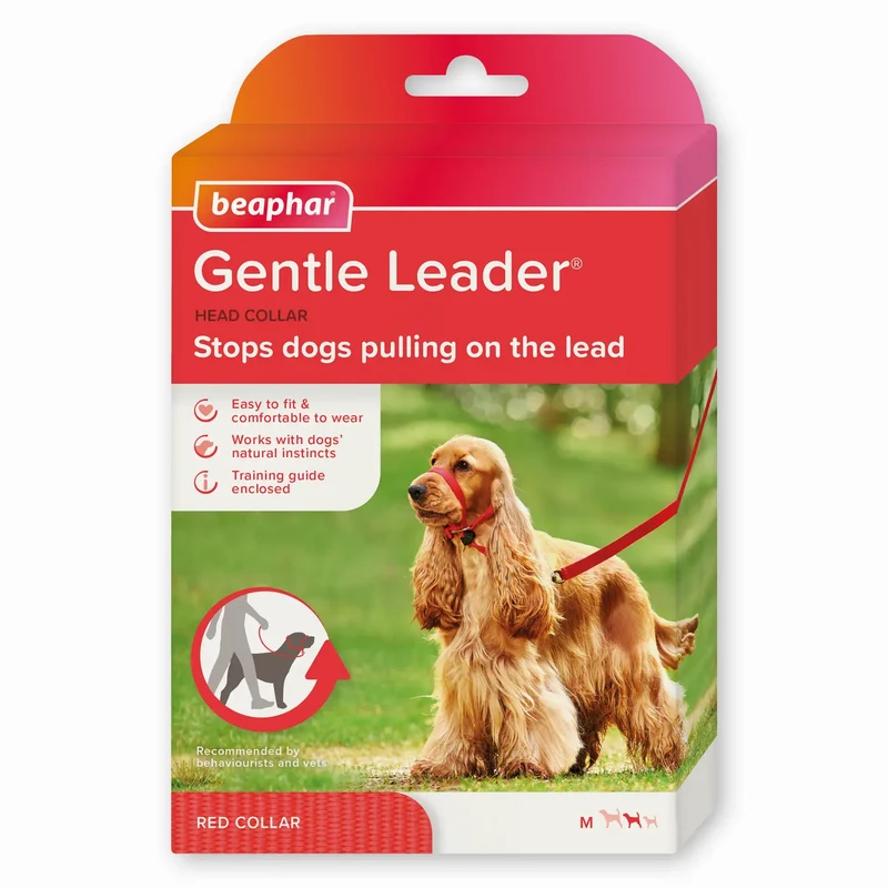Beaphar Gentle Leader Talla M Rojo, 1 unidad