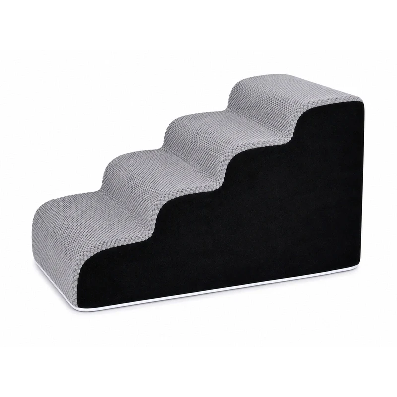 Escalera Mascotas 4 Escalones 40x73x40cm Nyana | Ondulada Antideslizante Sin Montaje