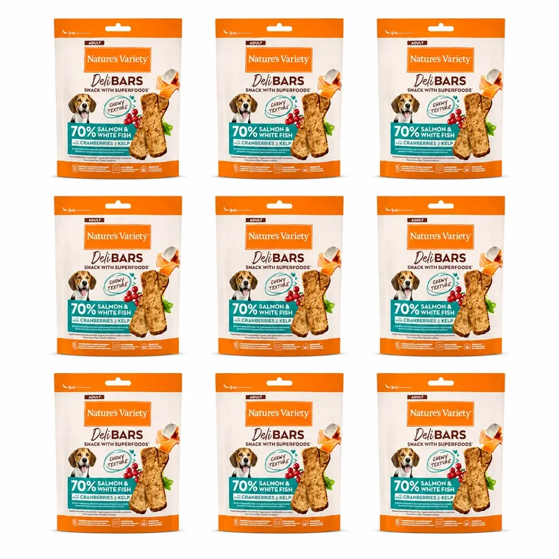 Nature'S Variety Snack Nvd Delibars Spfood Sncks Slmn 0,070 kg, 8 x 70 g