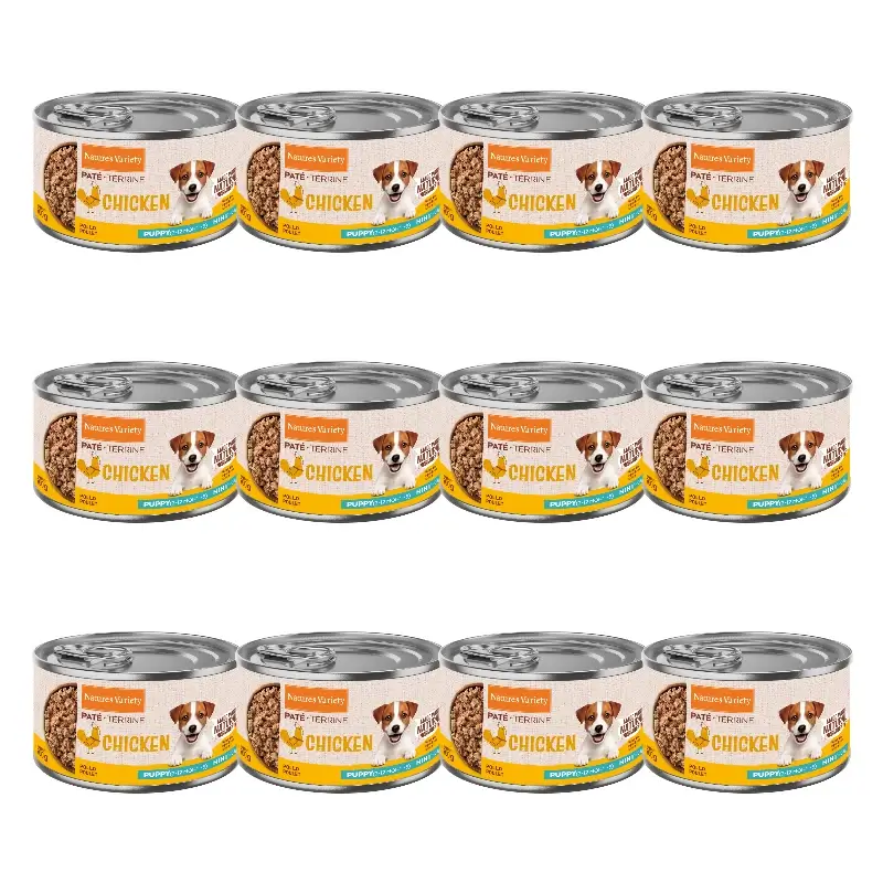 Nature'S Variety Comida Húmeda Para Perros, Mini Cachorro, Con Pollo, Single Serve, 12 x 200 gr