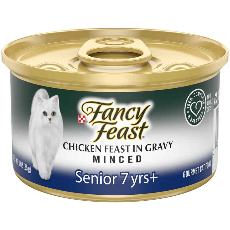 Purina Fancy Feast High Protein Senior Gravy Wet Cat Food, Chicken Feast 24 pack