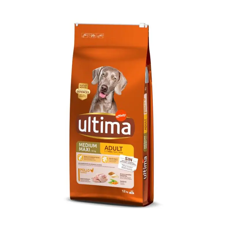 Ultima Pienso Dog Ad Frango, 12 kg