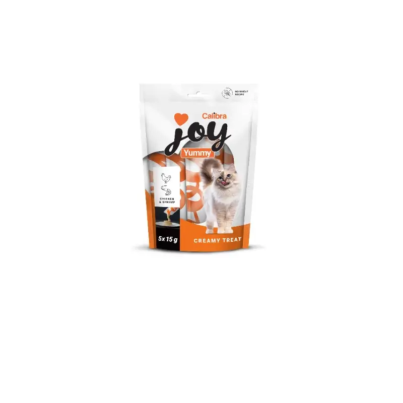Calibra Joy Cat Yummy Guloseimas de Frango e Camarão, 15 x 75 g