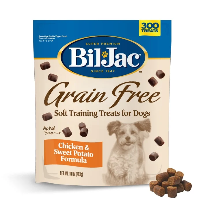 Grain Free Premios Libres de Granos de Pollo y Camote para Entrenamiento para Perros de Bil-Jac