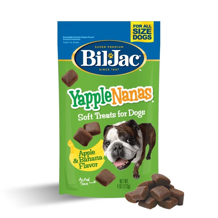 Yapple-Nanas Premios sabor Plátano y Manzana para Entrenamiento para Perros de Bil-Jac