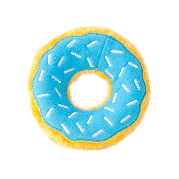 Donutz Dona de Arándano de Peluche con Sonido Squeaker - Zippy Donutz Blueberry