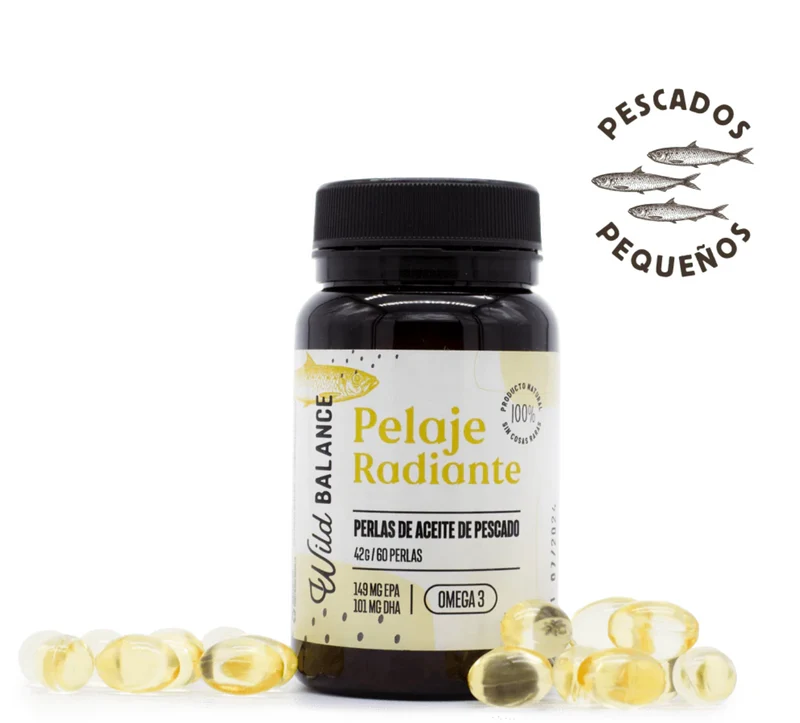 Cápsulas Omega 3 de aceite de pescado - Pelaje radiante - Wild Balance