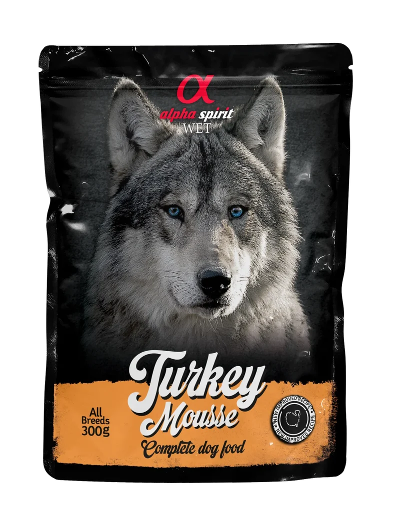 Mousse de PAVO para PERROS - Alpha Spirit 300g