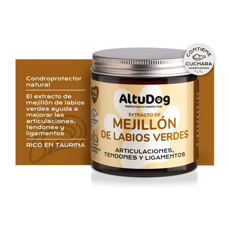 Mejillón de labios verdes - Ayuda a sus articulaciones y tendones - Altudog