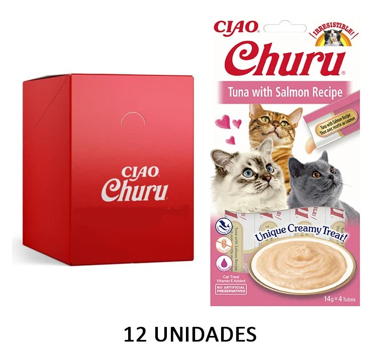 Churu Receta Atún Con Salmón