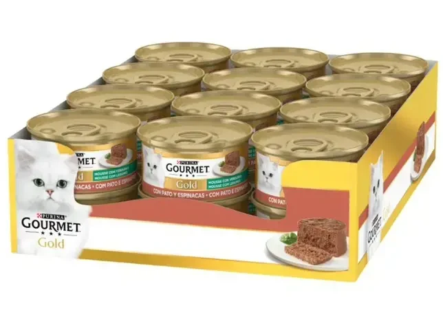 Purina Gourmet Gold Mousse Pato Y Espinaca