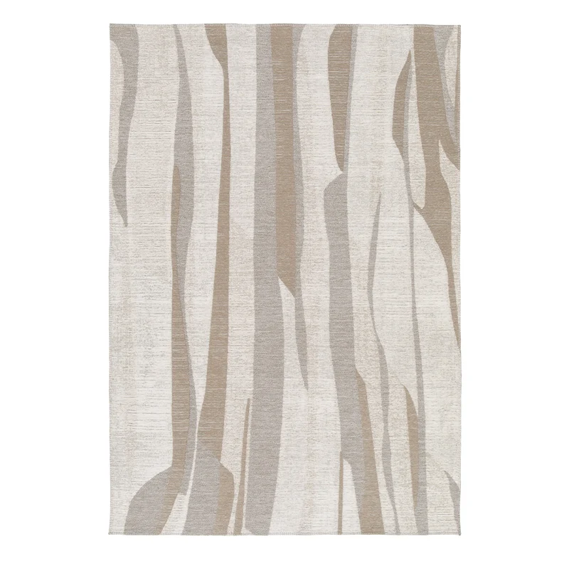 Tapete beige con diseño sobrio de estilo moderno y elegante (Groove 1012-350)