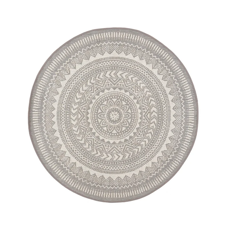 Tapete gris redondo de estilo clásico (Essenza 48695-637)