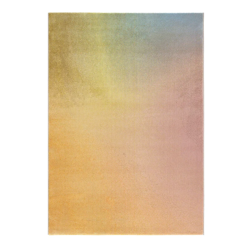Tapete amarillo multicolor con diseño degradado de estilo moderno (Prisma 473238-AK992)