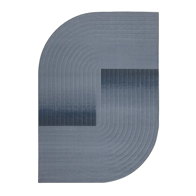 Tapete azul con diseño orgánico y elegante (Echo 475700-505)