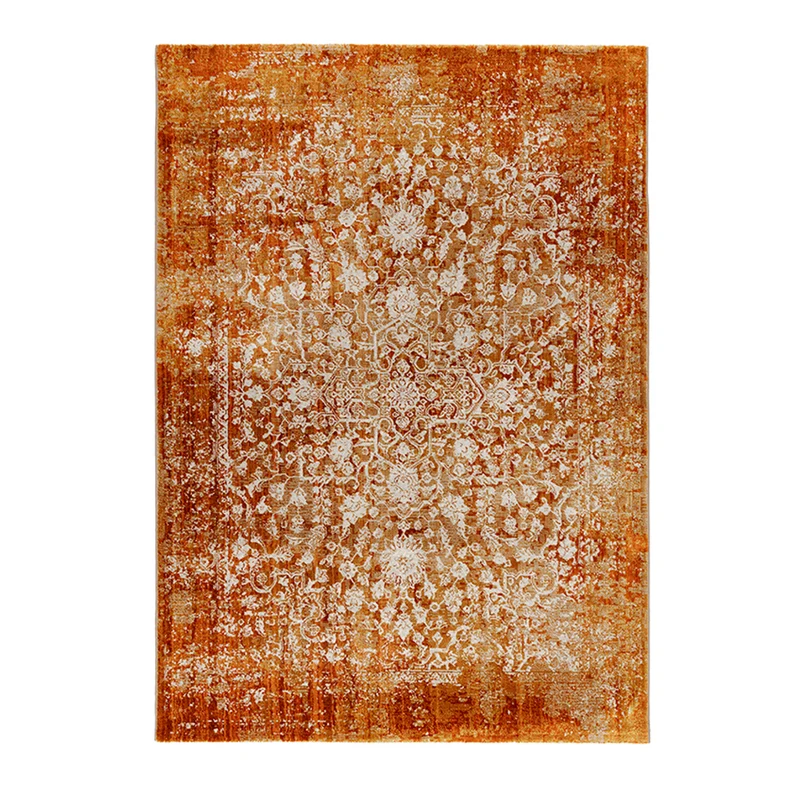 Tapete naranja con diseño estilo persa (Patina 410162-000)