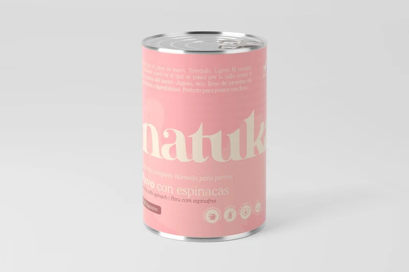 Lata de Pavo con boniato y espinacas para Perros | Natuka | Monoproteíca