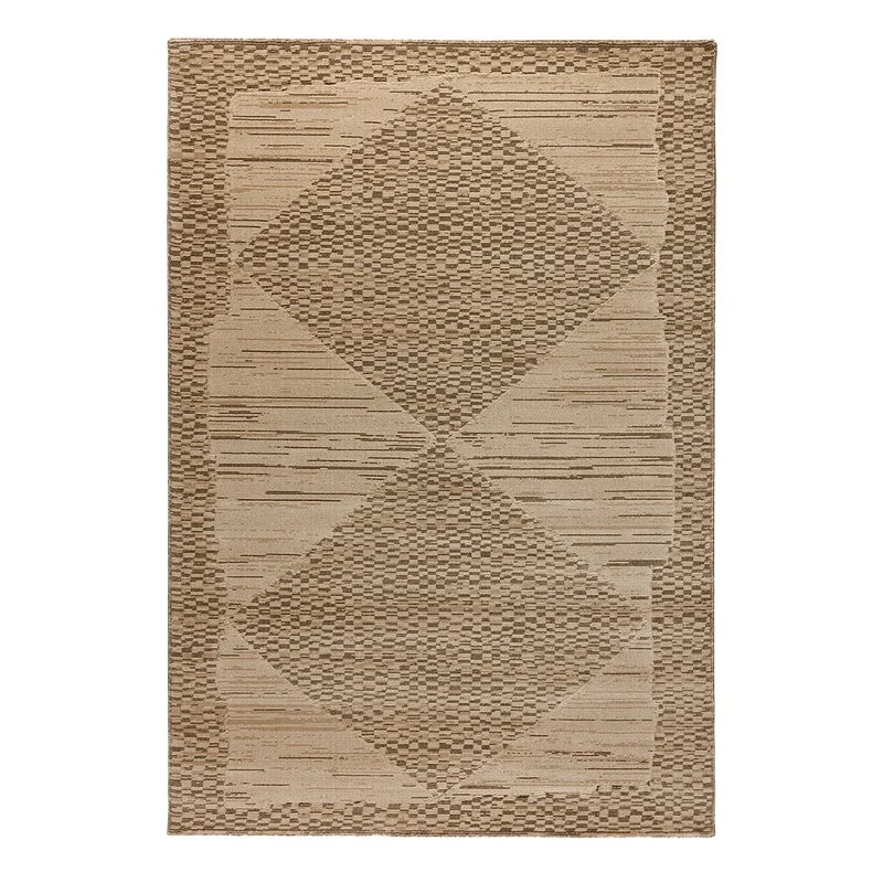 Tapete marrón con diseño y estilo kilim café (Optimist 54587-294)
