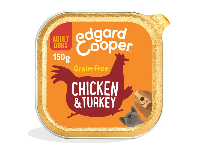 Edgard Cooper | Tarrina Pollo, Pavo y Manzana para Perros | 150g