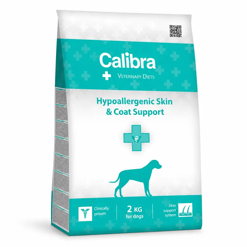 Calibra Vet Diet Cão Hipoalergénico Pele Casaco Ração 2Kg