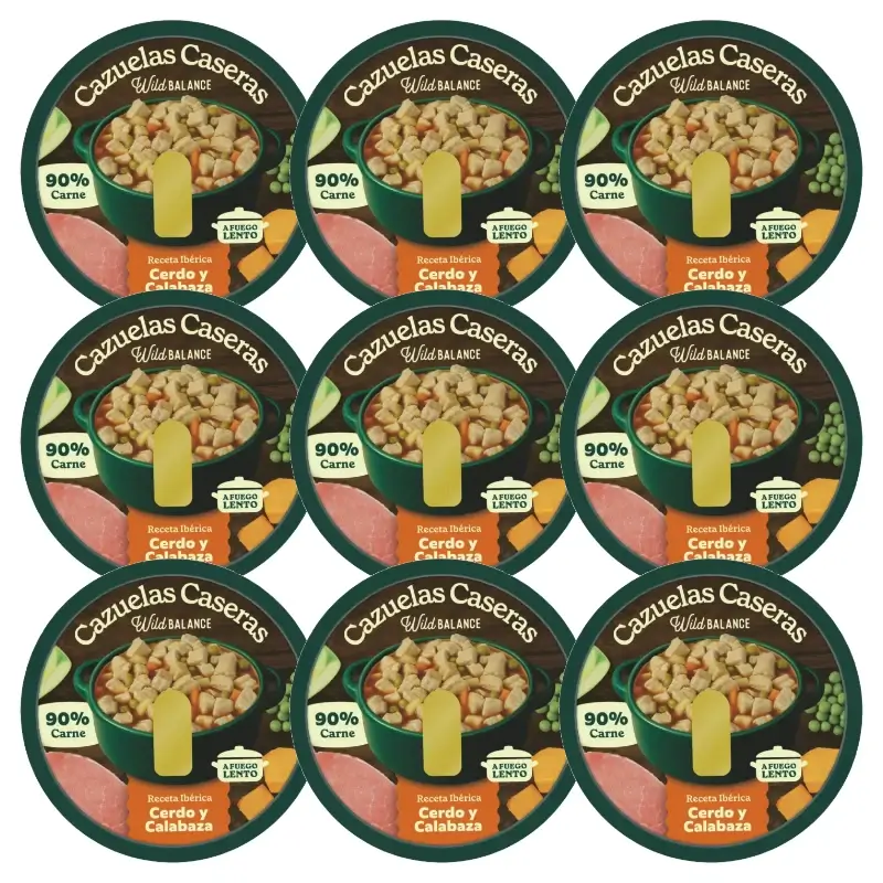 Wild Balance Cazuela Casera Cerdo y Calabaza 9 x 280g