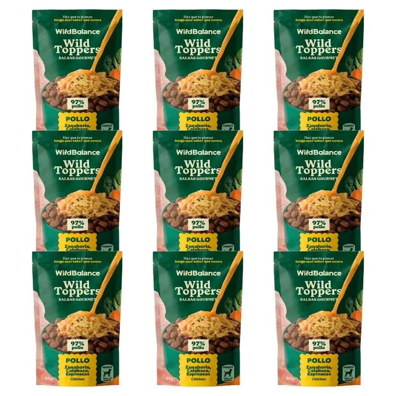Wild Toppers Molhos Gourmet de Frango 9 x 85 g