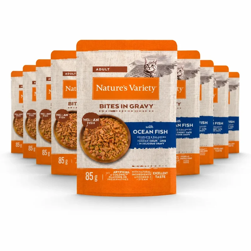 Nature'S Variety Comida Húmeda Para Gatos, Con Pescado, Single Serve, 22 x 85 gr