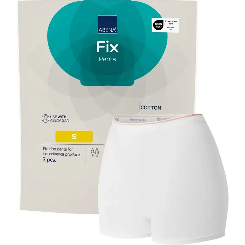 Abena Fix Cueca de fixação em algodão, tamanho S, 10 unidades